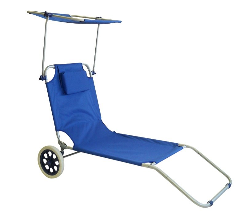 Sedia a sdraio con parasole