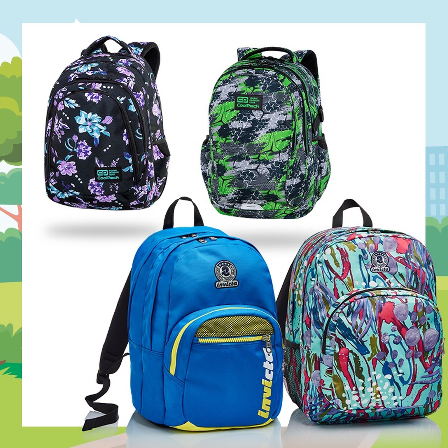 Zaini Coolpack e Invicta