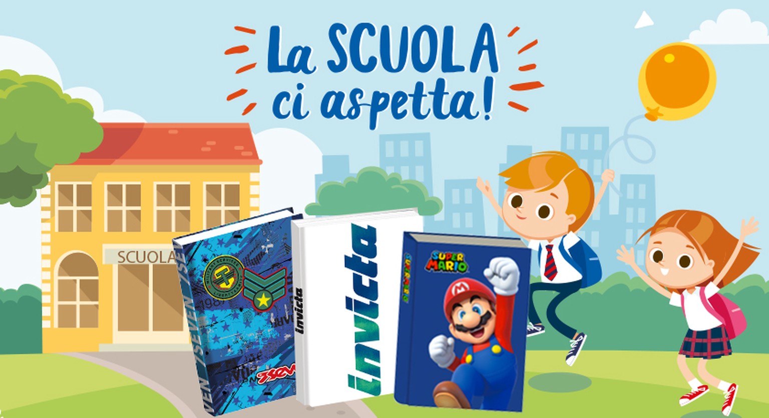 Grafica La scuola ci aspetta - diari