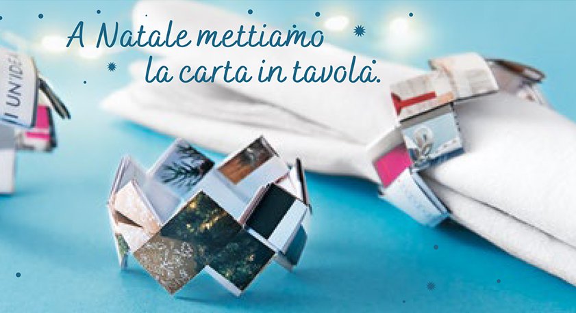 Riciclo creativo Ferma tovaglioli in carta