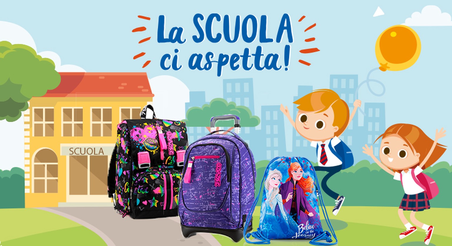 Zaini per sale bambini con rotelle