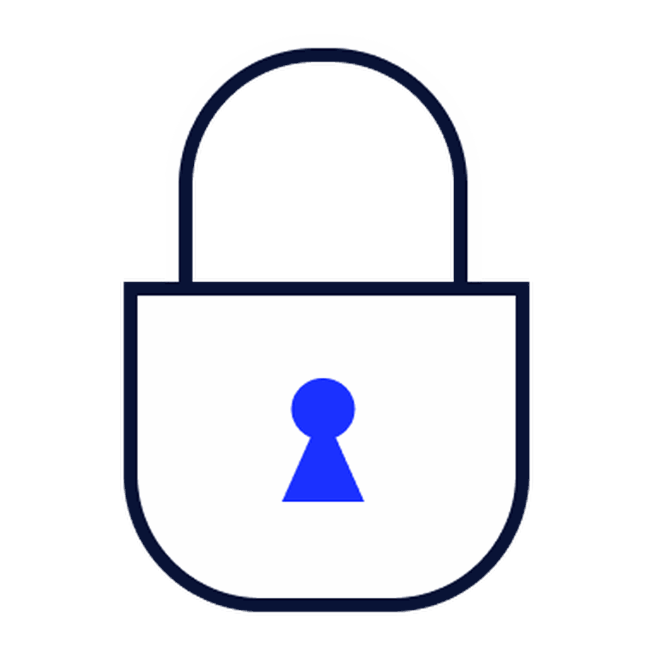 Doodle eines geschlossenes Schlosses