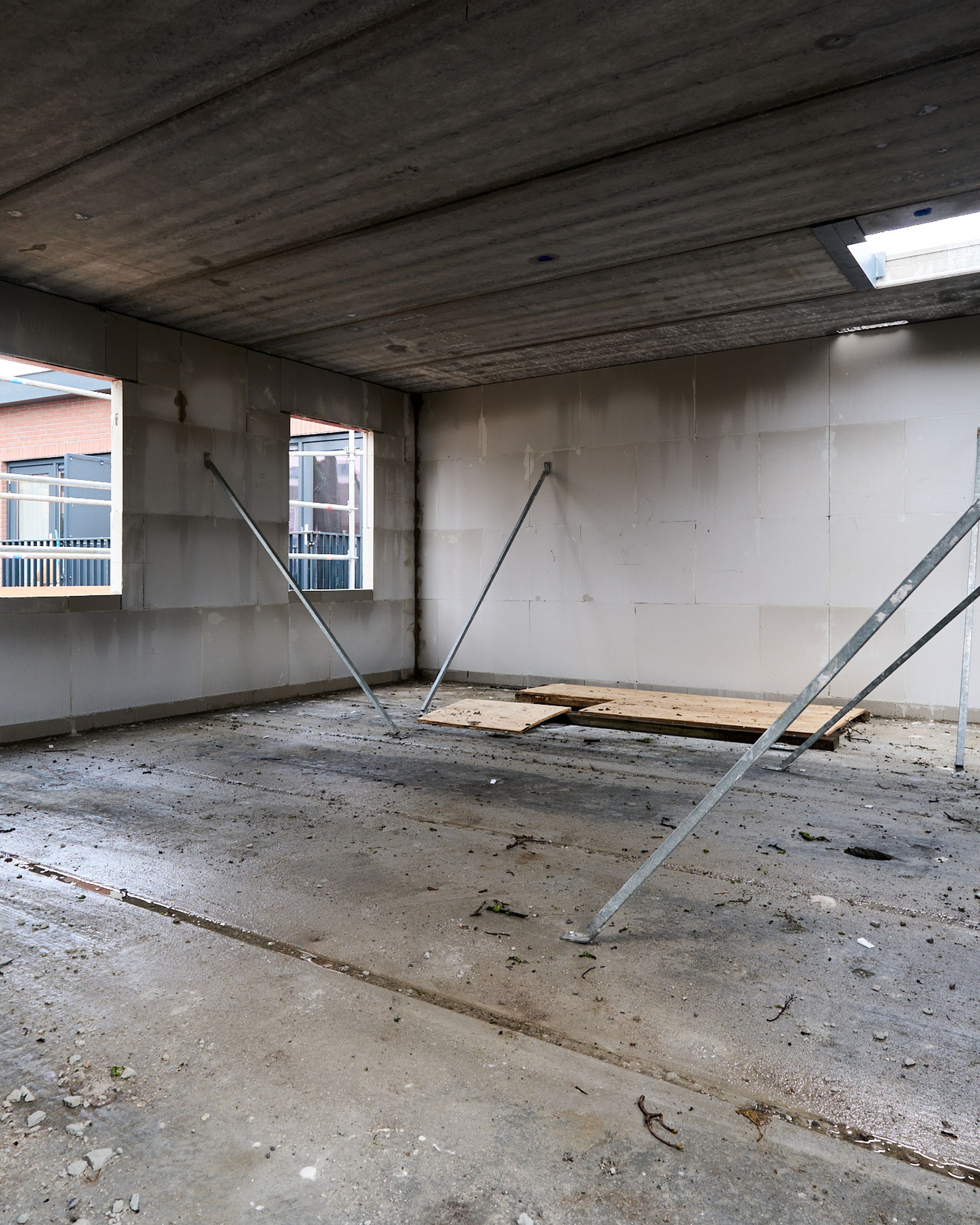 1e verdieping & steigers