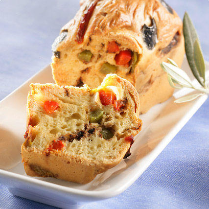 cake-aux-poivrons-et-tapenade - Mathon