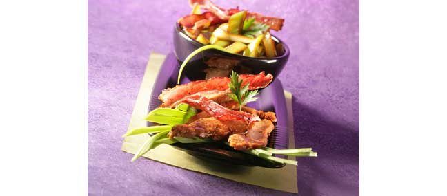 emince-de-poulet-aux-poireaux-et-jambon - Mathon