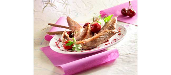 magret-en-aiguillettes-aux-cerises - Mathon