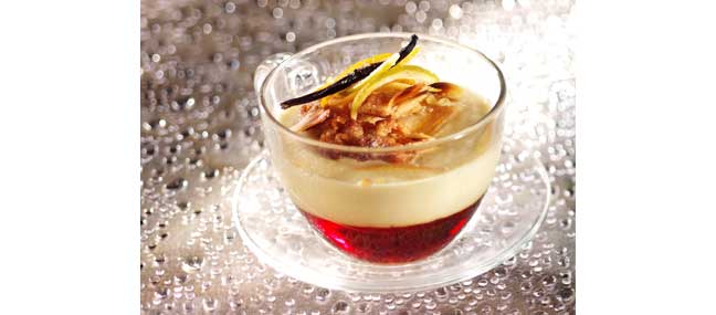 crumble-d-amandes-sur-creme-d-agrumes - Mathon