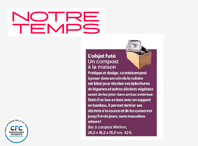 Le bac à compost Mathon: un objet futé pour trier ses déchets - Mathon