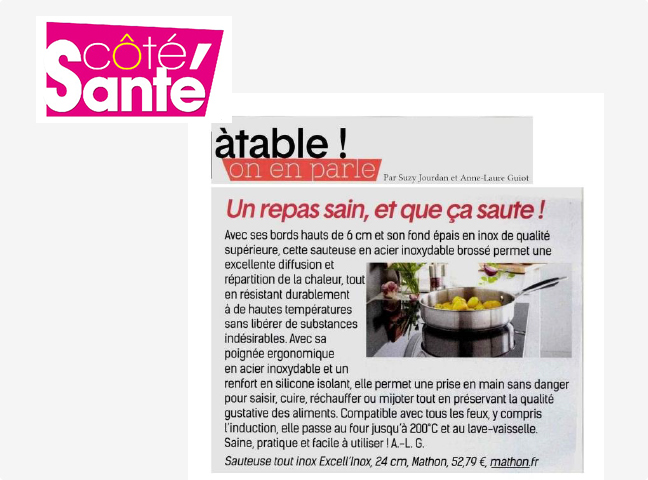 Sauteuse tout inox Mathon Excell