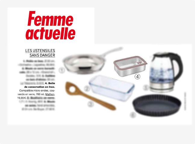 La boîte de conservation en inox micro-ondable Mathon, une alternative aux boîtes de conservation en plastique. - Mathon