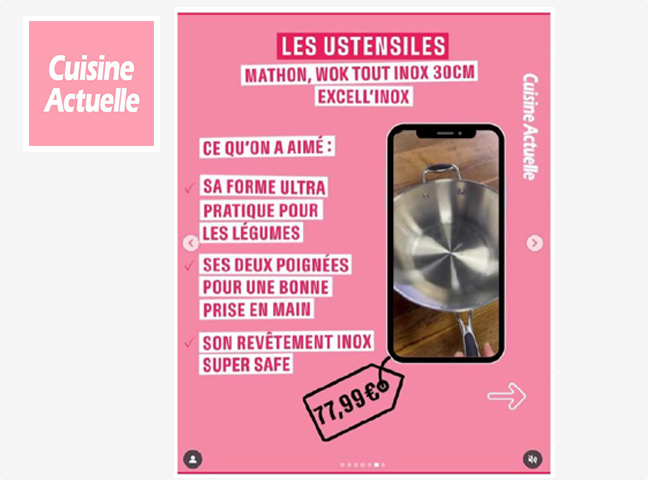 Le wok tout inox Mathon Excell