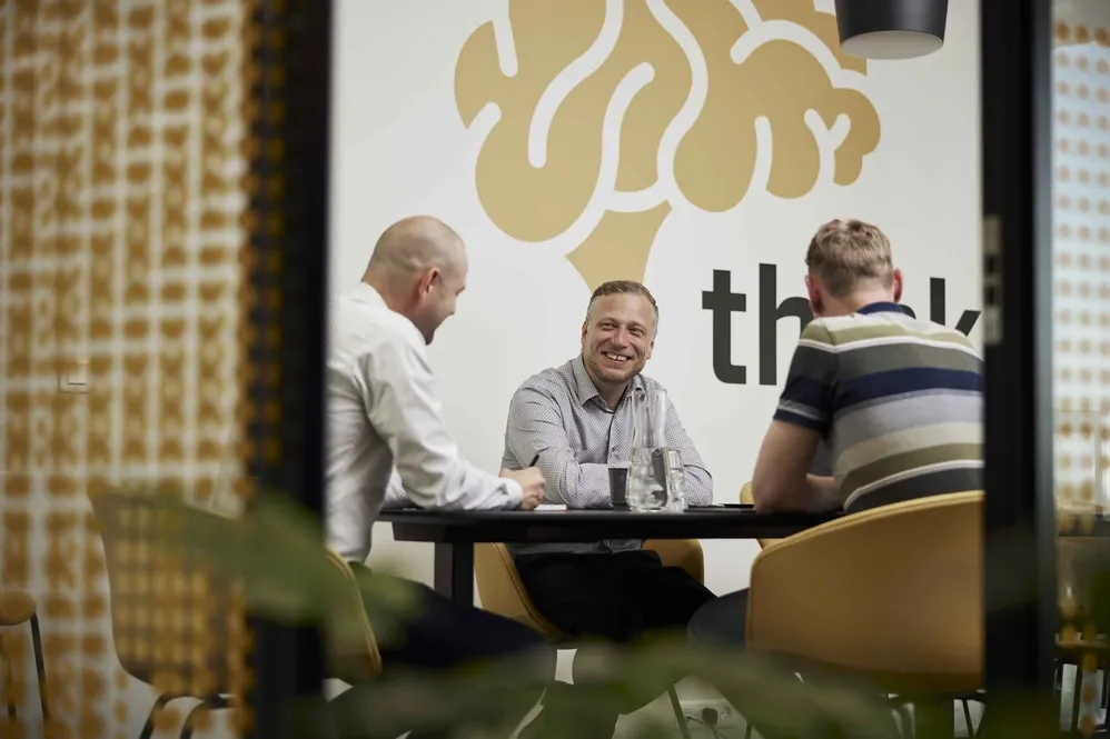 CEO Ronni Haastrup Madsen til et møde
