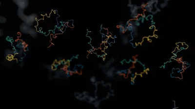 Animation depicting RNA molecules