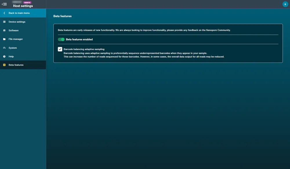 beta features