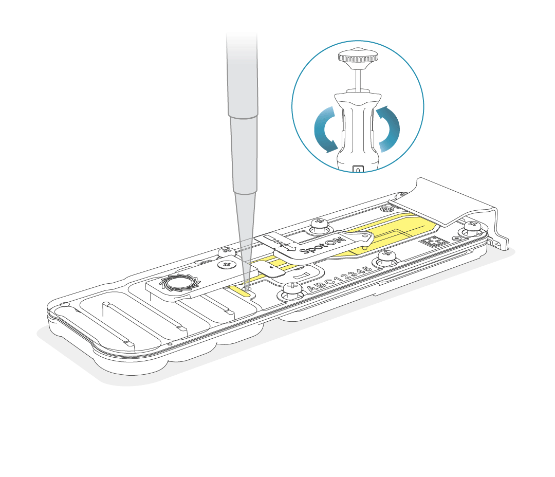 Flow cell loading diagram step 3