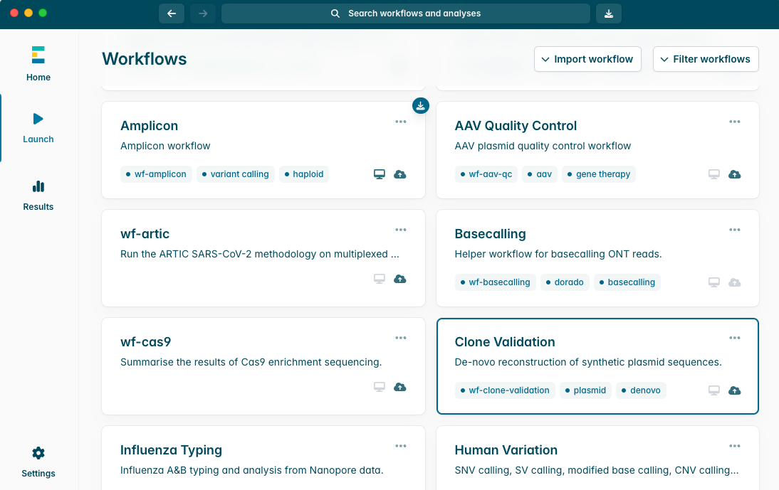 Select Clone Validation workflow Select Clone Validation workflow