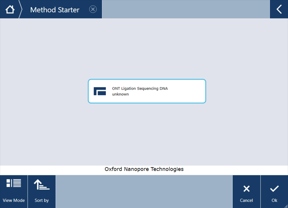 Page 2- Method select screen-LSK - Tecan DreamPrep NGS LSK114