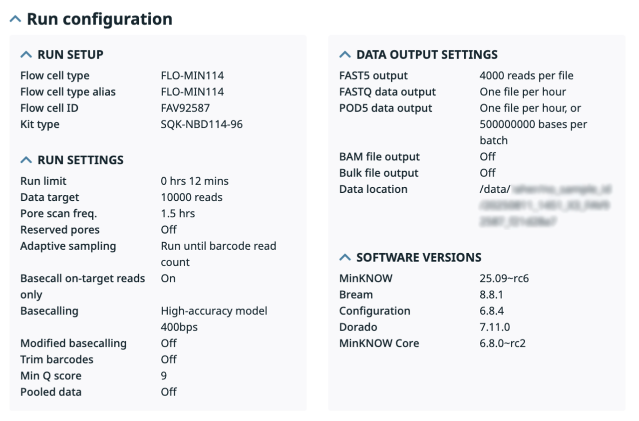 Run report run config 2509