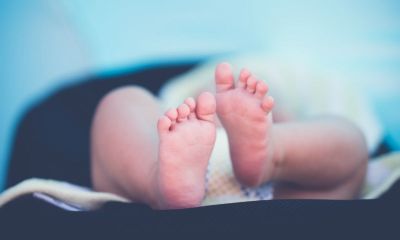 A baby's feet