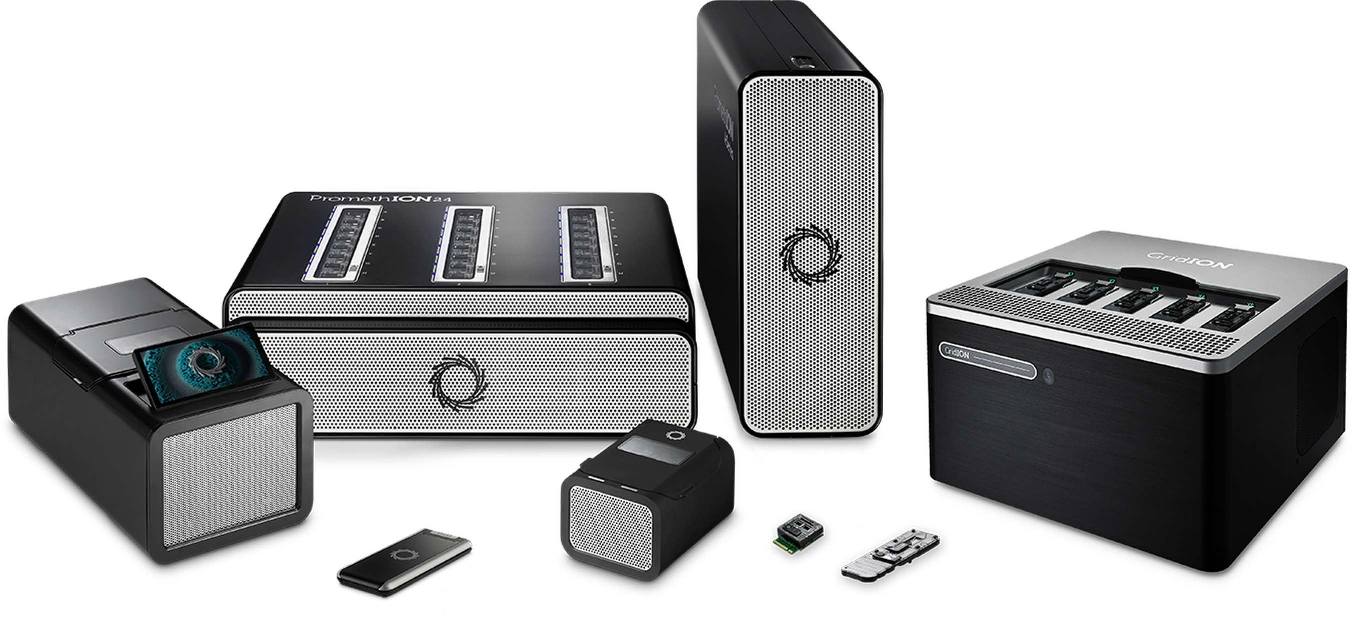 All Oxford Nanopore sequencing devices displayed together.
