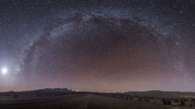 view of the sky at night