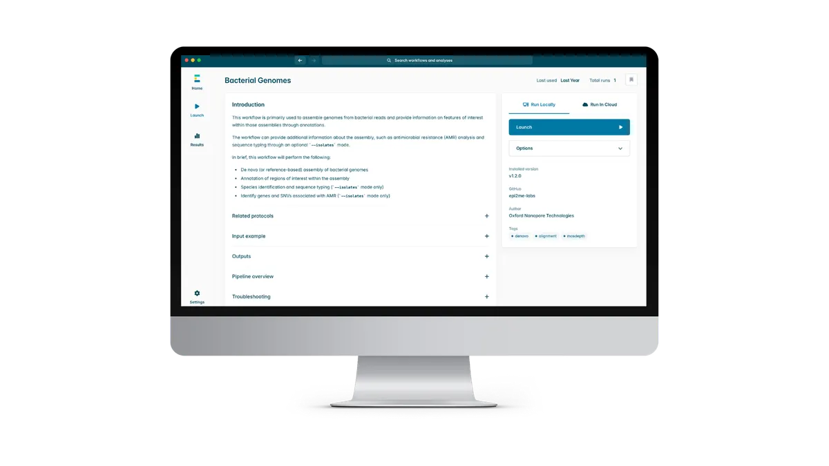 Bacterial genomes workflow screen