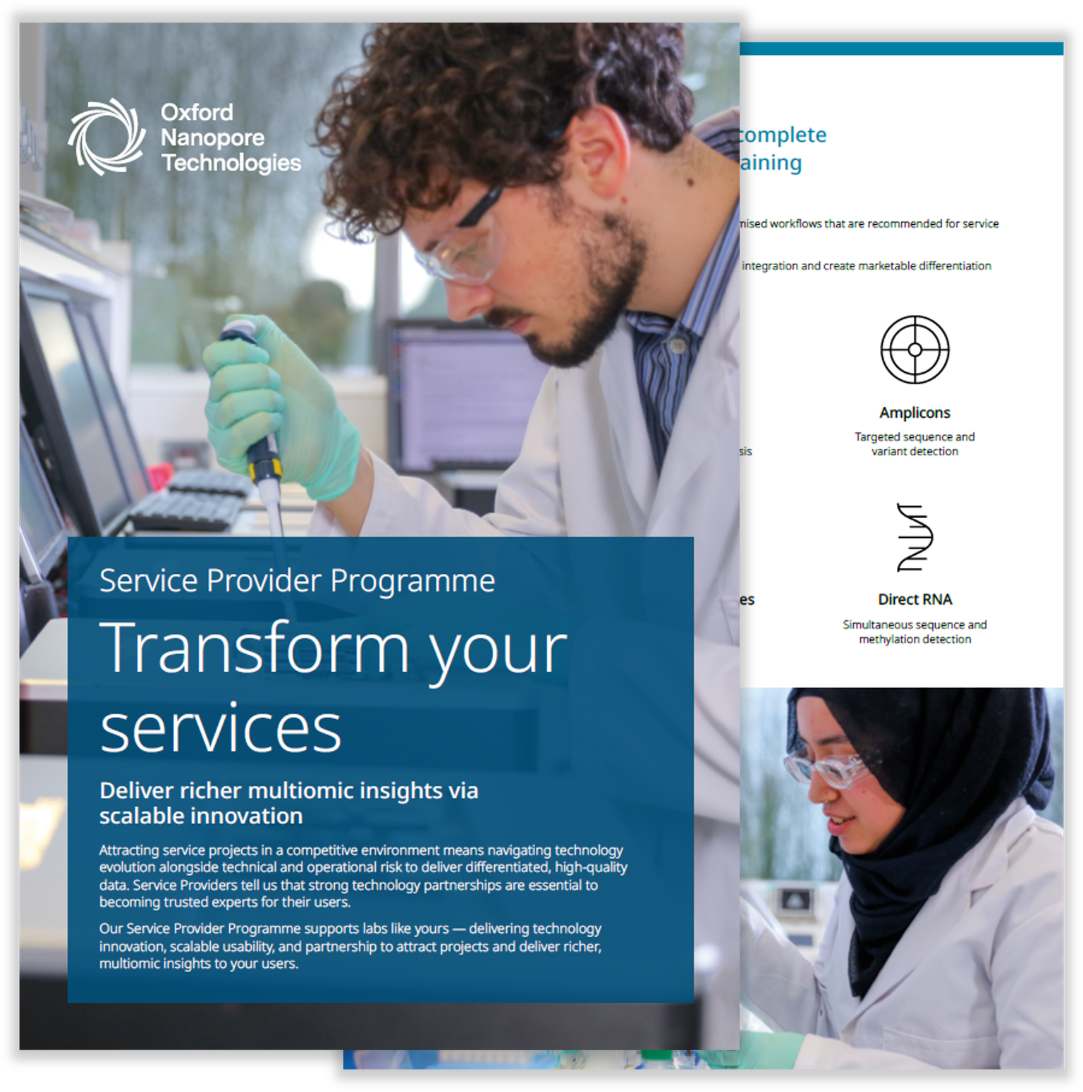 Image of service provider programme brochure