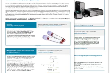 Image showing a preview of the PGx with adaptive sampling workflow