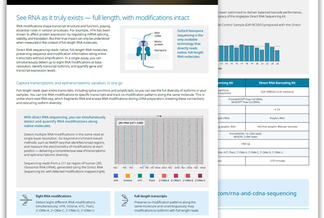Flyer: Direct RNA Sequencing Kits — 2 pages