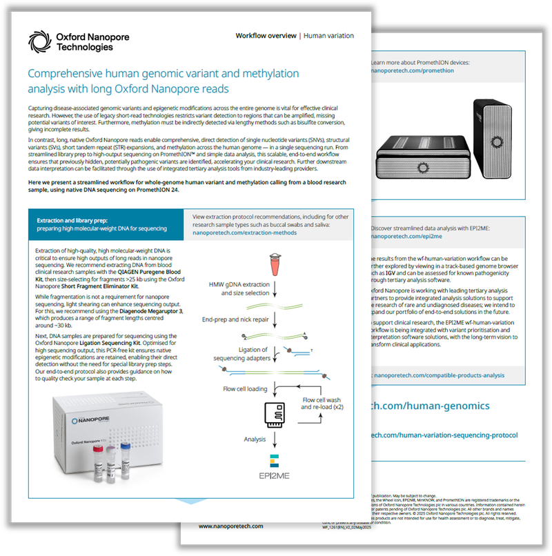 Workflow: human variant calling — 2 pages