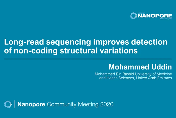 Long read sequencing improves detection of non coding structural variation