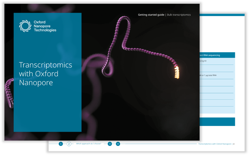 Two-page image of the bulk transcriptomics getting started guide