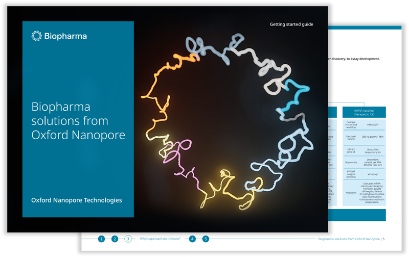 Two-page image of the biopharma getting started guide