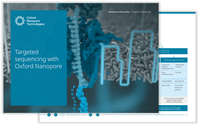 Two-page image of the targeted sequencing getting started guide