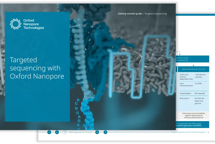 Two-page image of the targeted sequencing getting started guide