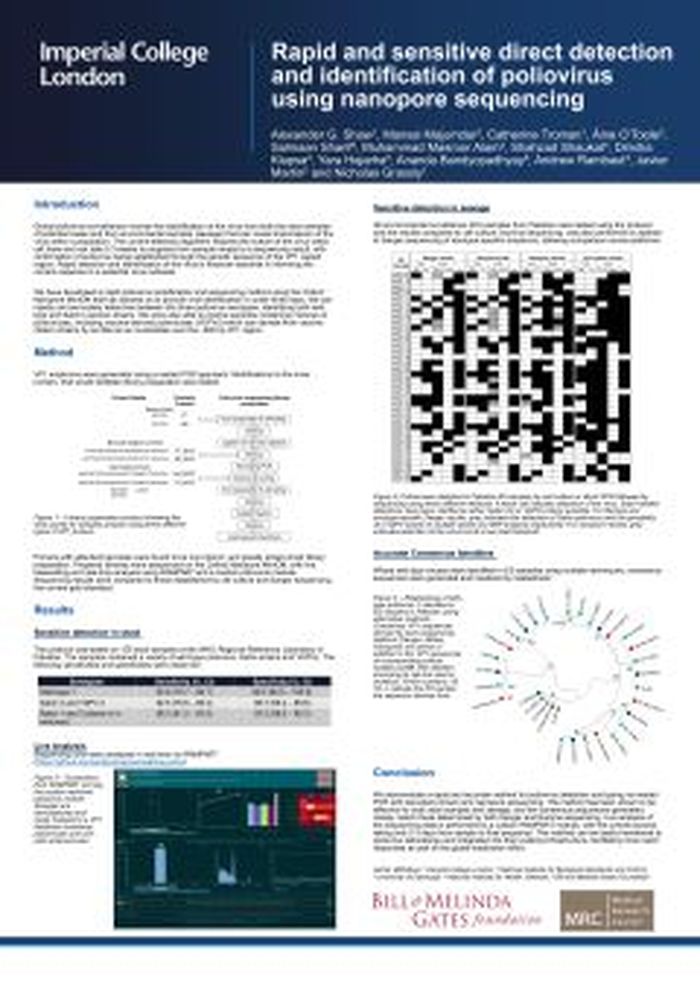 Rapid and sensitive direct detection and identification of poliovirus using nanopore sequencing