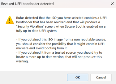 Rufus warning