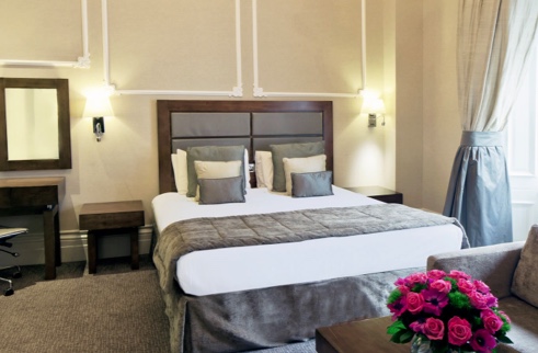 A room at the Strathmore Hotel