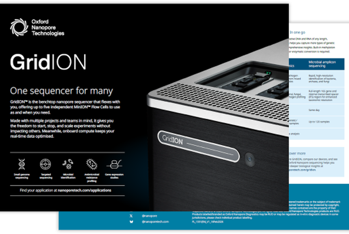 GridION flyer cover image