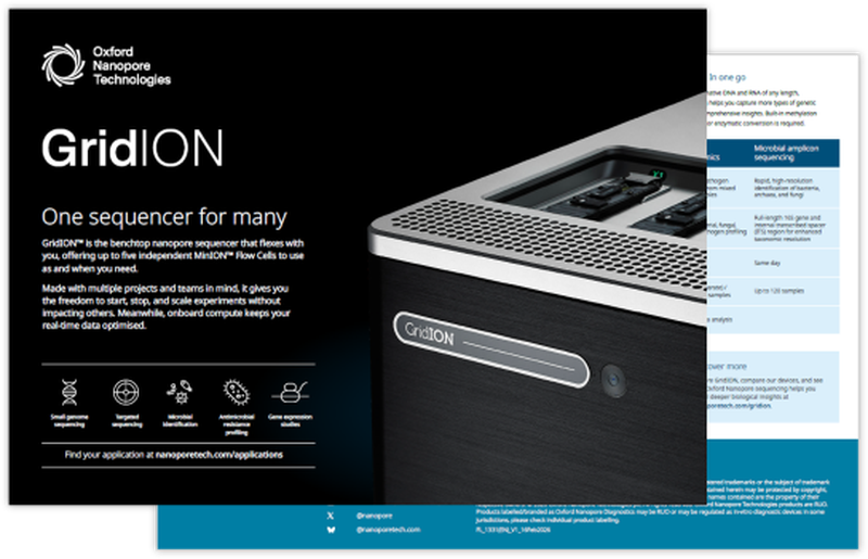 GridION flyer cover image