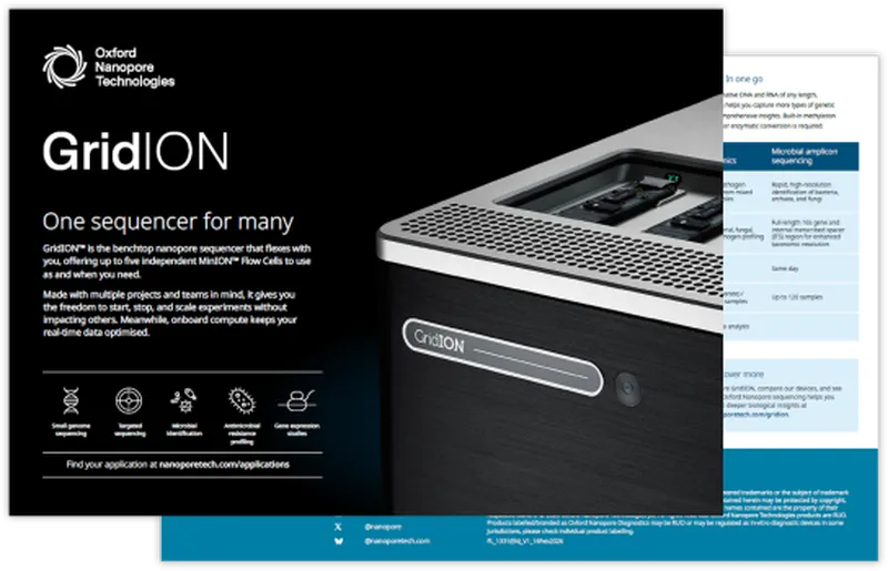 GridION flyer cover image