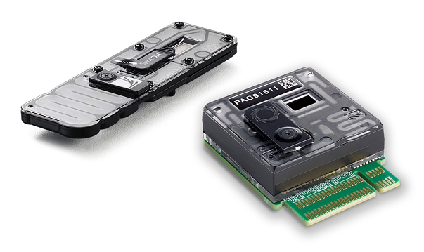 A MinION and a PromethION flow cell
