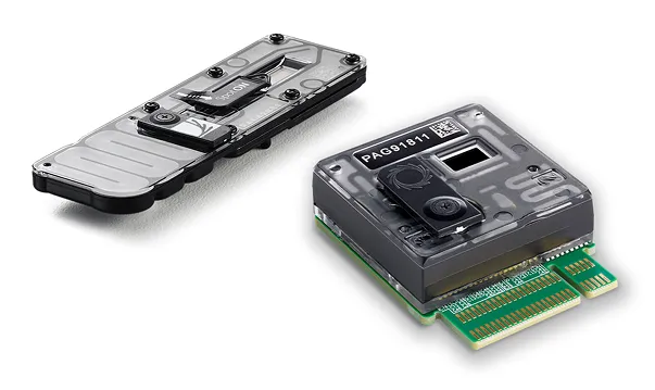 A MinION and a PromethION flow cell