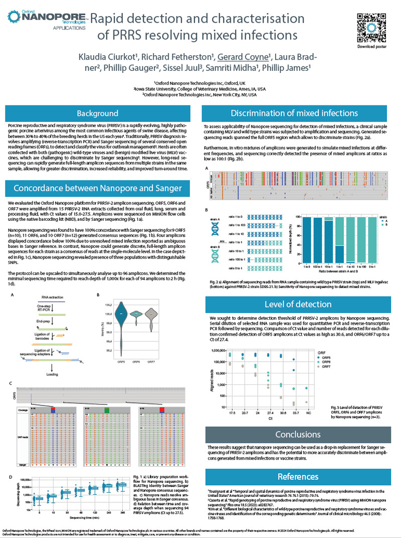 Rapid detection and characterisation of PRRS resolving mixed infections poster