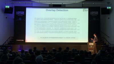 Jared Simpson presenting his talk at London Calling