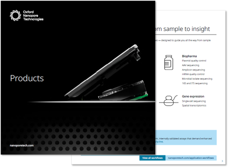 Products brochure cover image