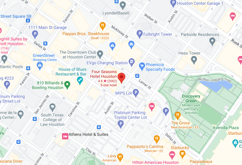 Map with the location of the event