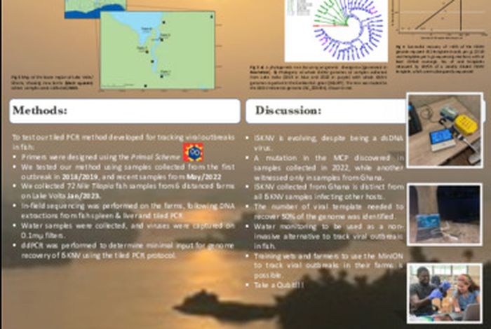 Tracking fish viruses in the field (on a lake, on a farm, in a hotel room & in the dark)