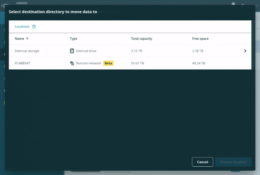 Select-destination-directory