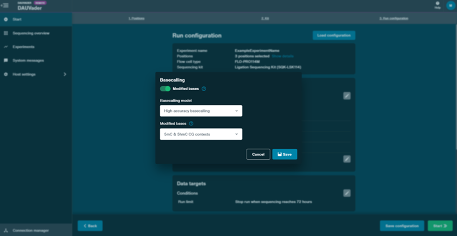 Enable modified bases